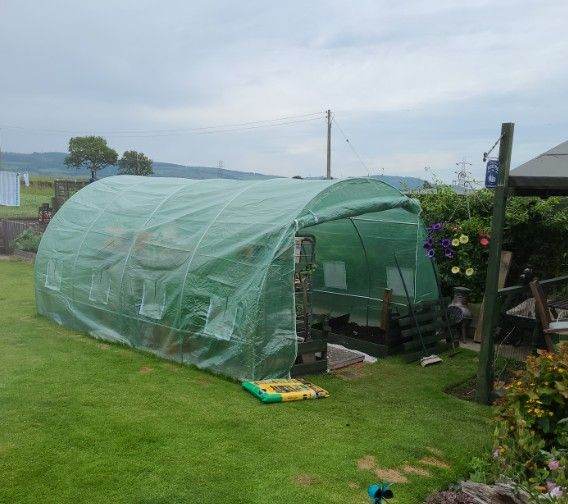 Large Polytunnel Greenhouse – Green, Brand New and Free Delivery