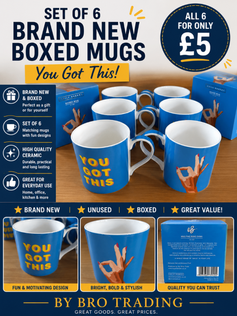Set of 6 Boxed Mugs £5