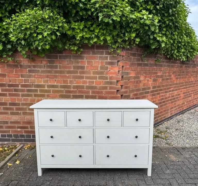 IKEA Hemnes White Chest of 8 Drawers – can deliver. 