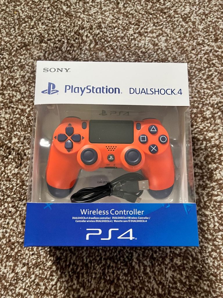 Sony DualShock 4 Wireless Controller | Brand New – Factory Sealed-Sunset Orange 