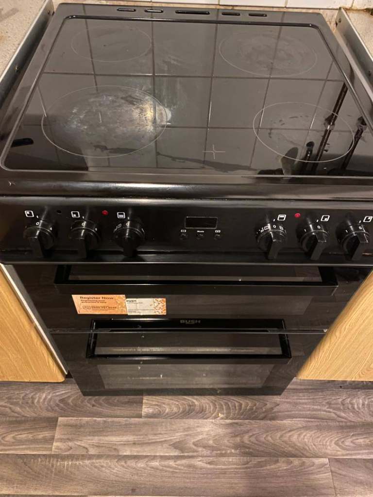 Bush Double Oven Electric Cooker-60cm