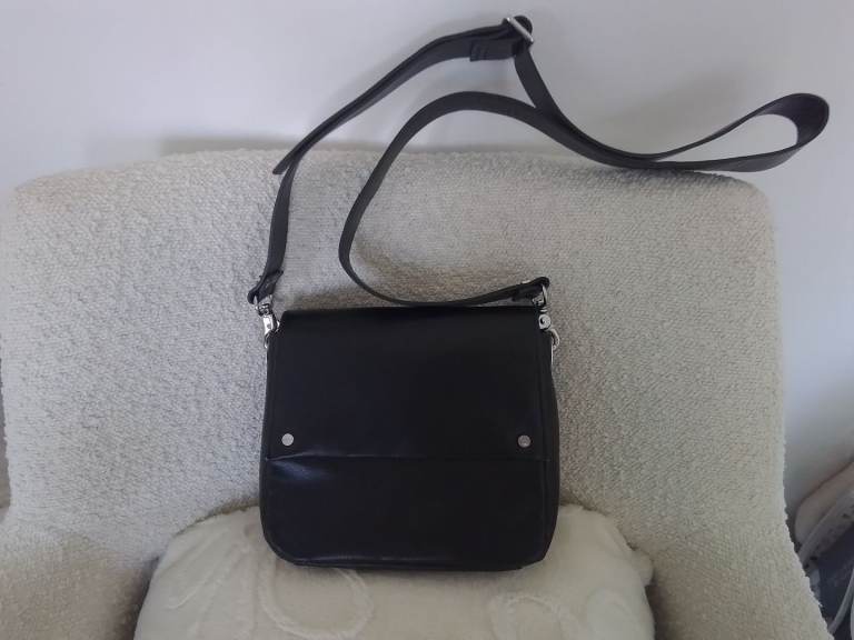 Crossbody Bag In Black Faux Leather By Kin John Lewis 