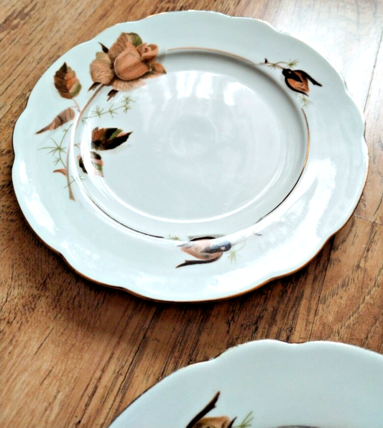 Vintage MIELOW Bone China Round Cake Plate