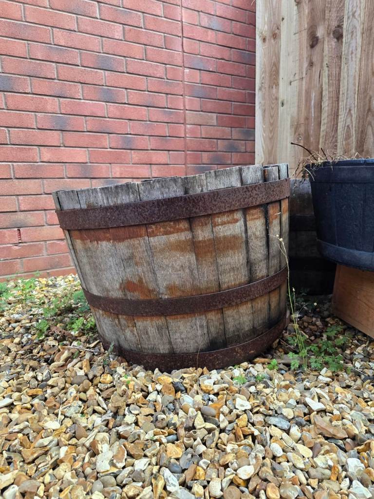 Whiskey Barrel Planters