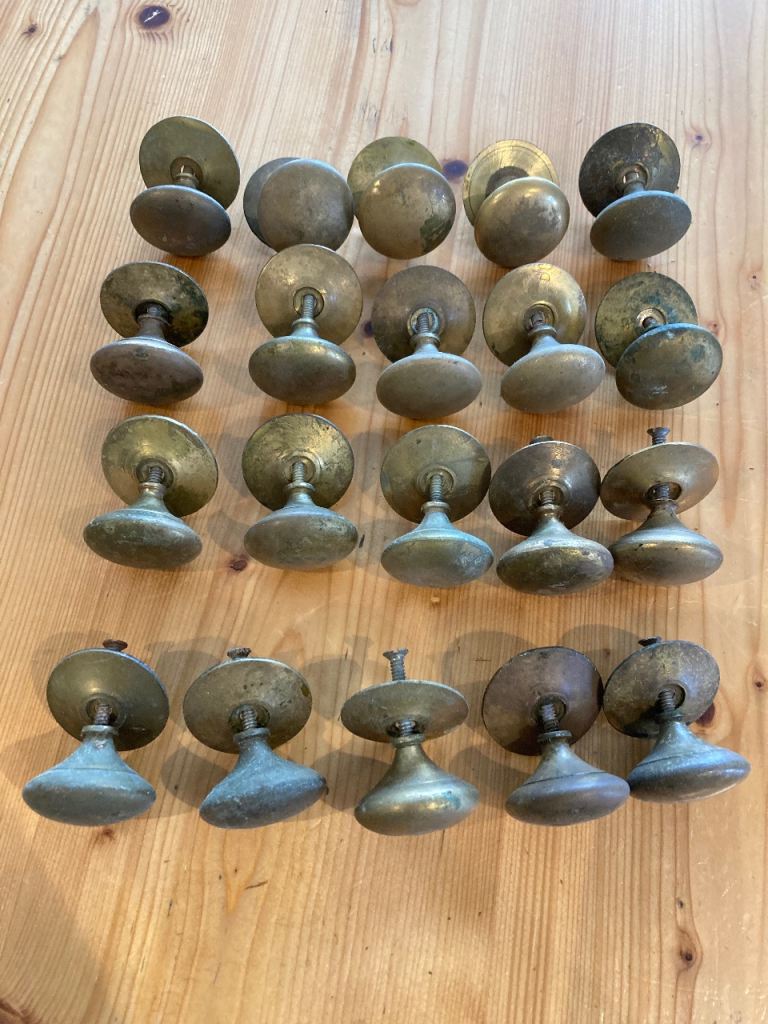 Brass door knobs