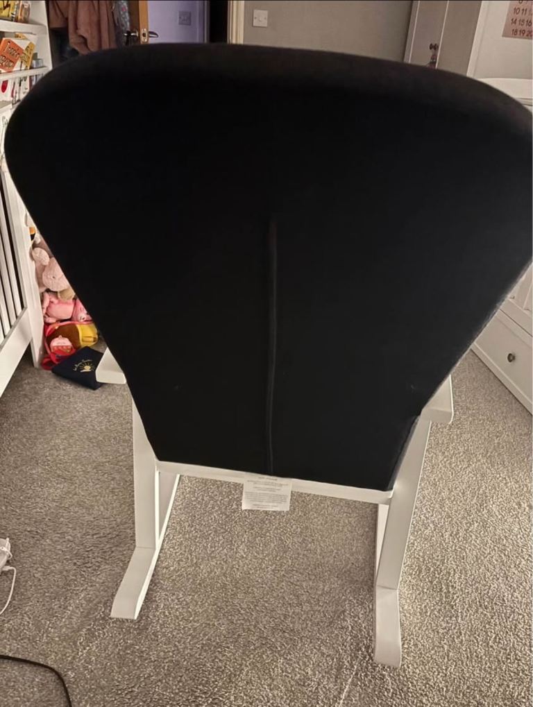 Ickle bubba Dursley rocking chair - black  (great condition)!!!