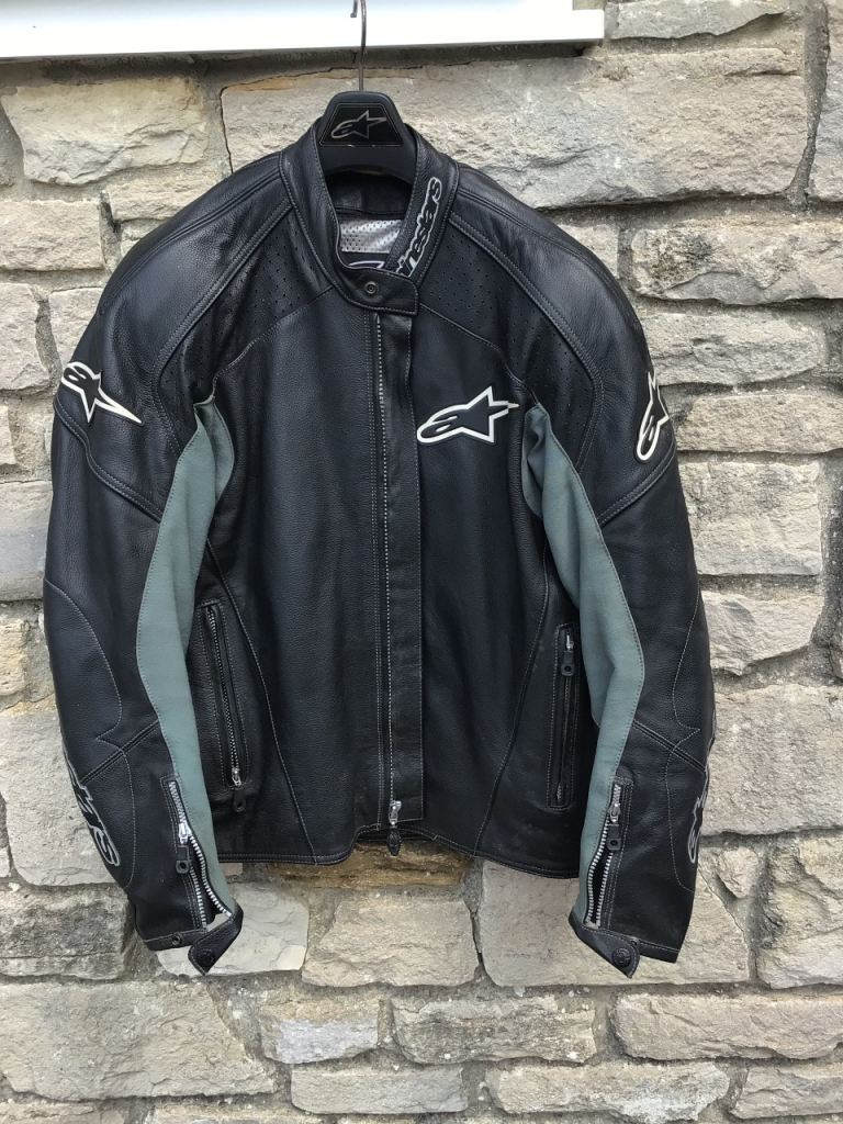 Alpine stars motorcycle leather jacket