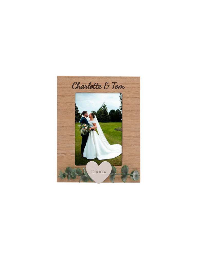 Love Story Rustic Frame