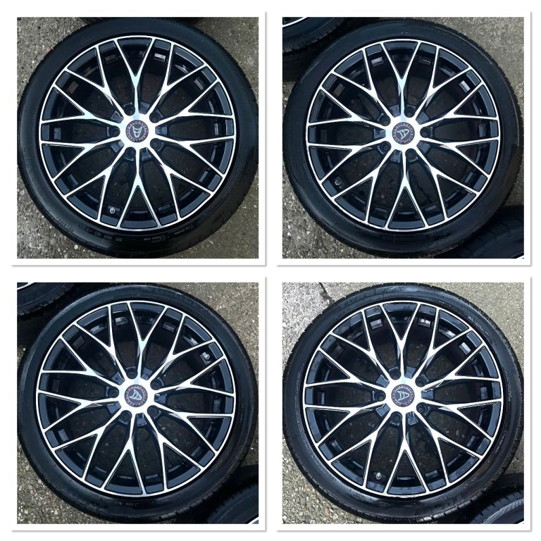 18” Wolfrace Eurosport Wolfsburg w/ 6-7mm Tyres: 5x120