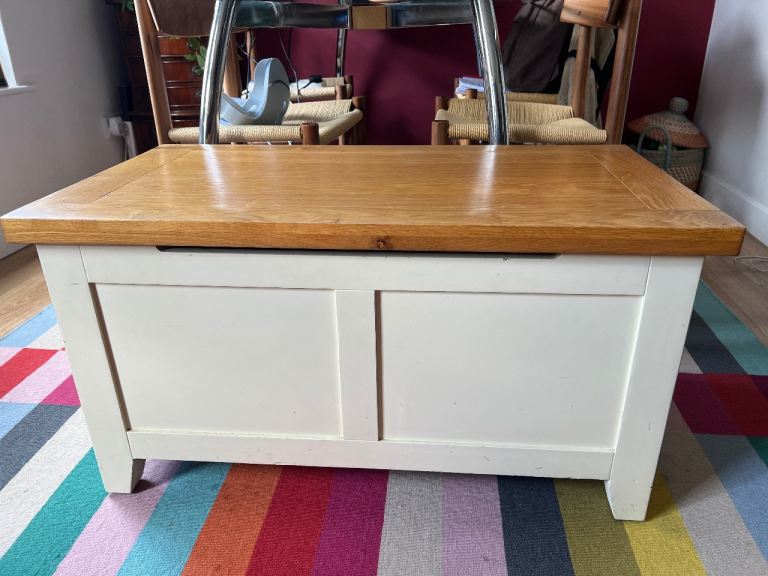 Cotswold Company Cream & Wood blanket box