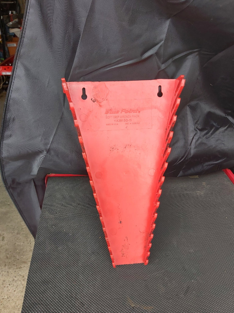 Blue Point by Snap-on tools soft grip wrench rack YA381 SG-15 15 slot spanner holder 