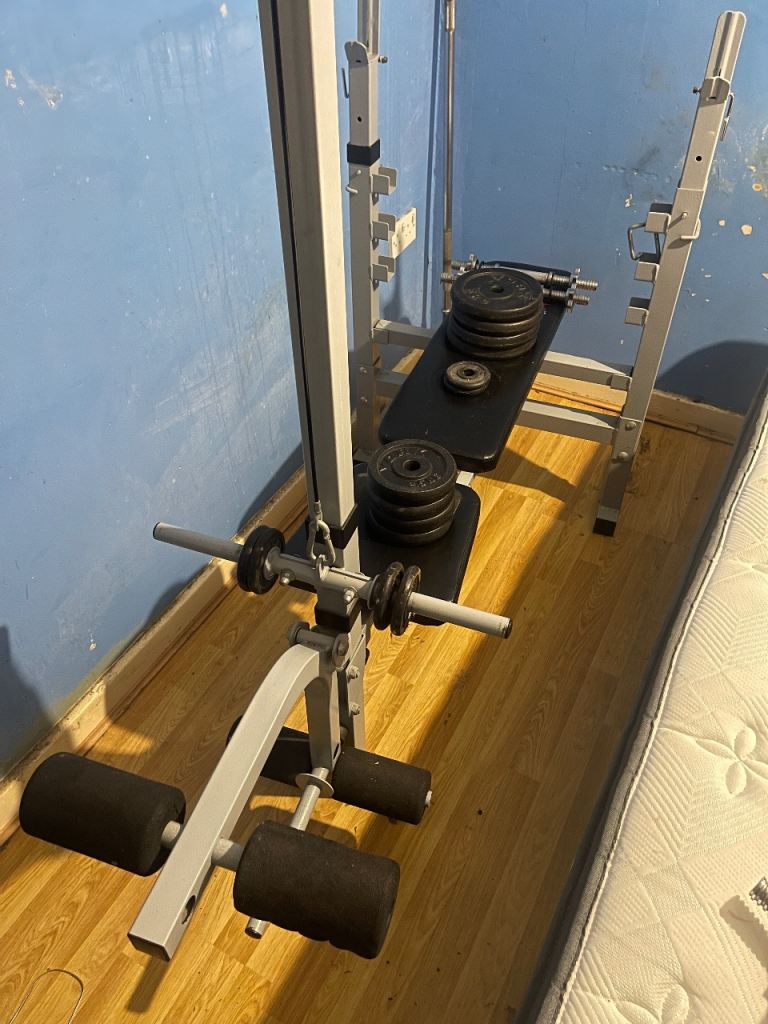 Gym Bench with additional equipments