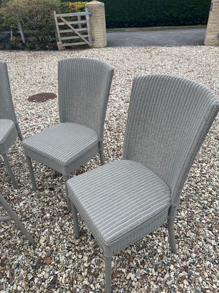 Lloyd Loom table and chairs 