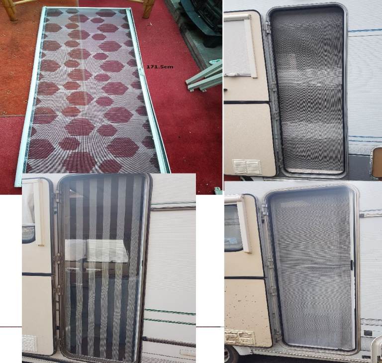 Main entrance flynets for camper, caravan, motorhome or boat.