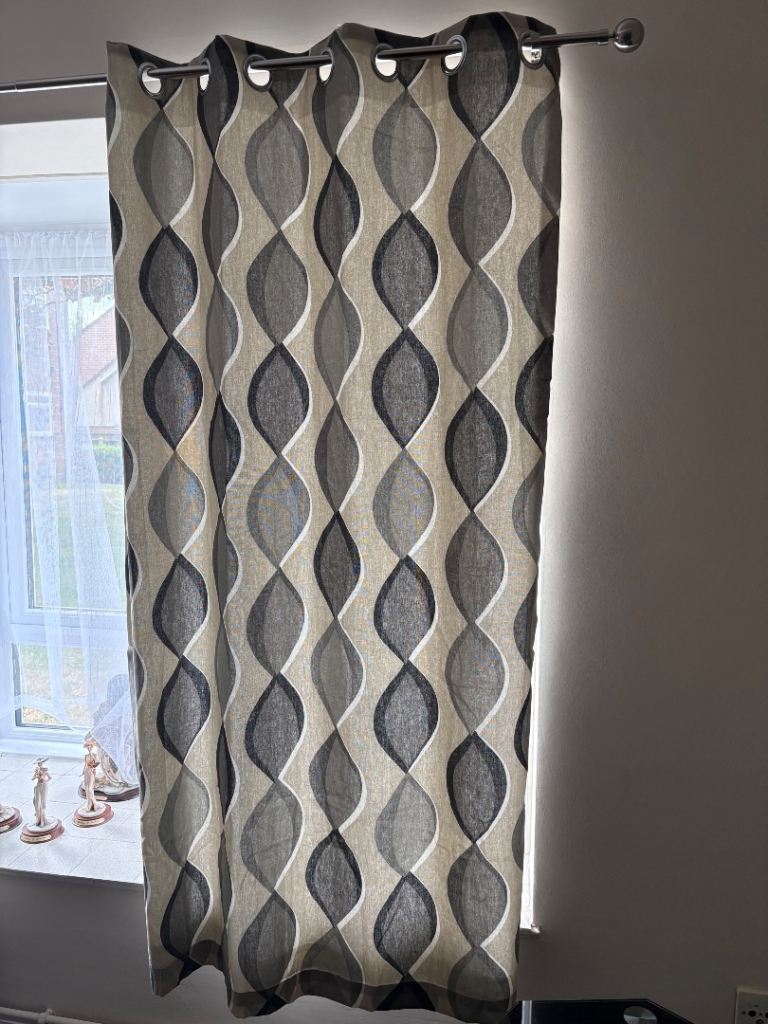 Fusion Lennox Eyelet Curtains 2 sets