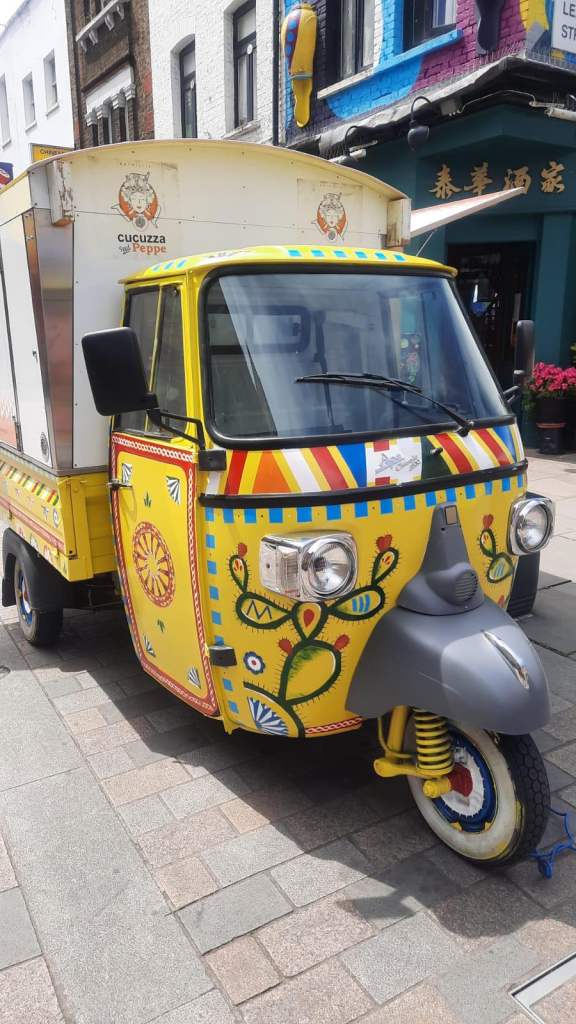 Piaggio Ape Food Truck - Striking Yellow, Good Condition