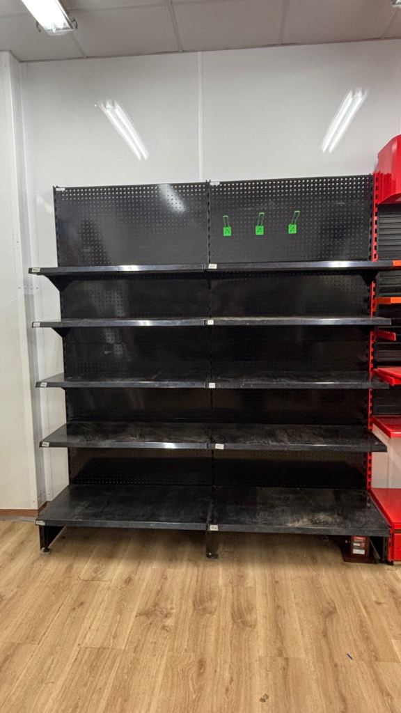 Single Bay Black Racking / Shelving 
