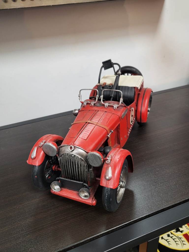 Red Racing Car with Hood Strap - 31.5cm