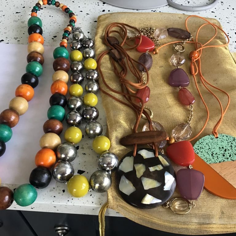 Selection of Multicoloured Beaded and Pendant Necklaces