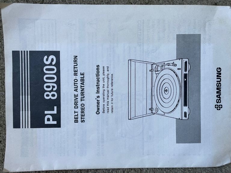Samsung PL 8900S Stereo System with Turntable – Good Condition