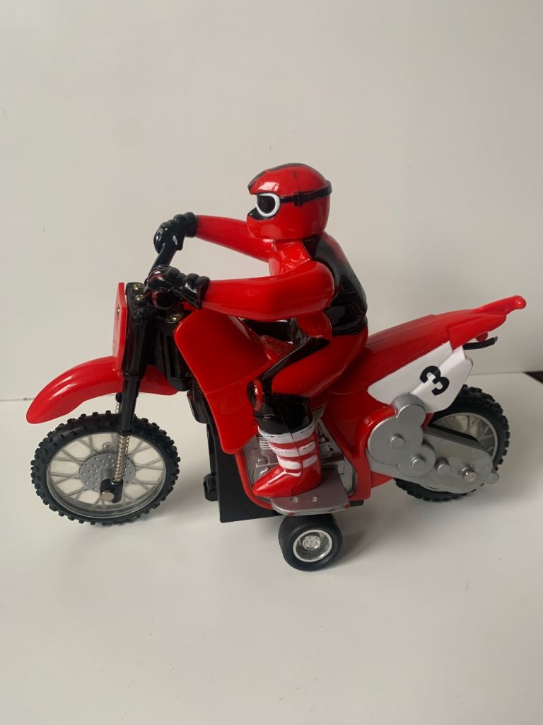 Supercross bike with rider toy