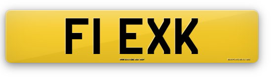 Private plate car registration number 