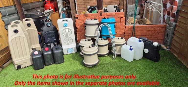 AQUAROLL, KAMPA, SUNNCAMP, WATERPORTER, WASTEMASTER and many other fresh and waste water containers.