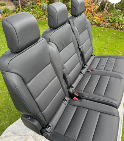  3 x Leather Rear Bench Seats  -  Traveller Space tourer Vauxhall Life Vivaro Toyota Proace Verso