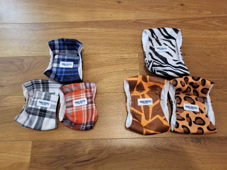 Reusable Male wraps dog nappies