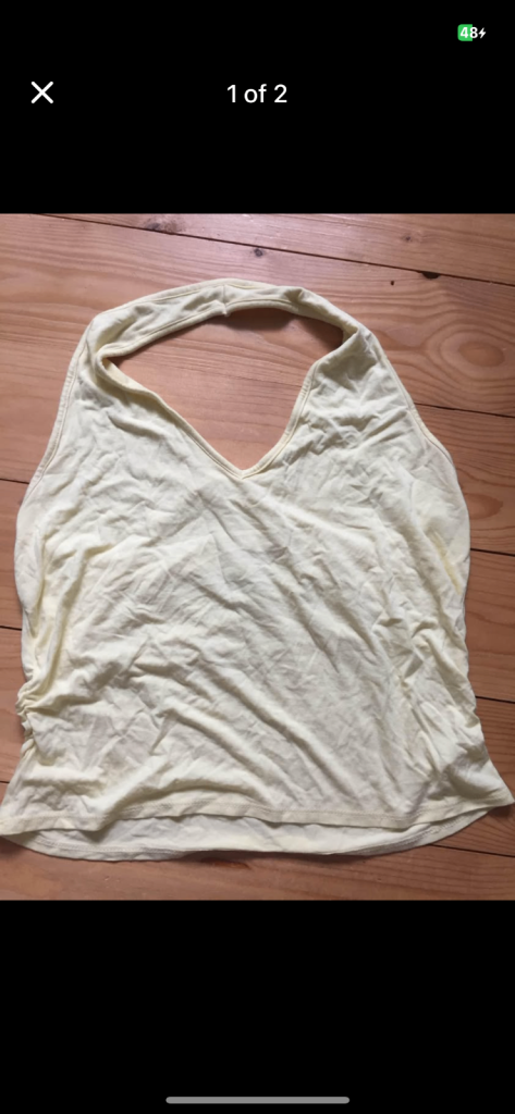 (600) New Look lemon top, size 14