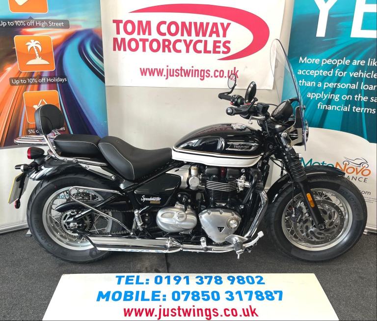 TRIUMPH SPEEMASTER 1200, 2026(26), 1 OWNER, 470 MILES, MANY EXTRAS, £11,995