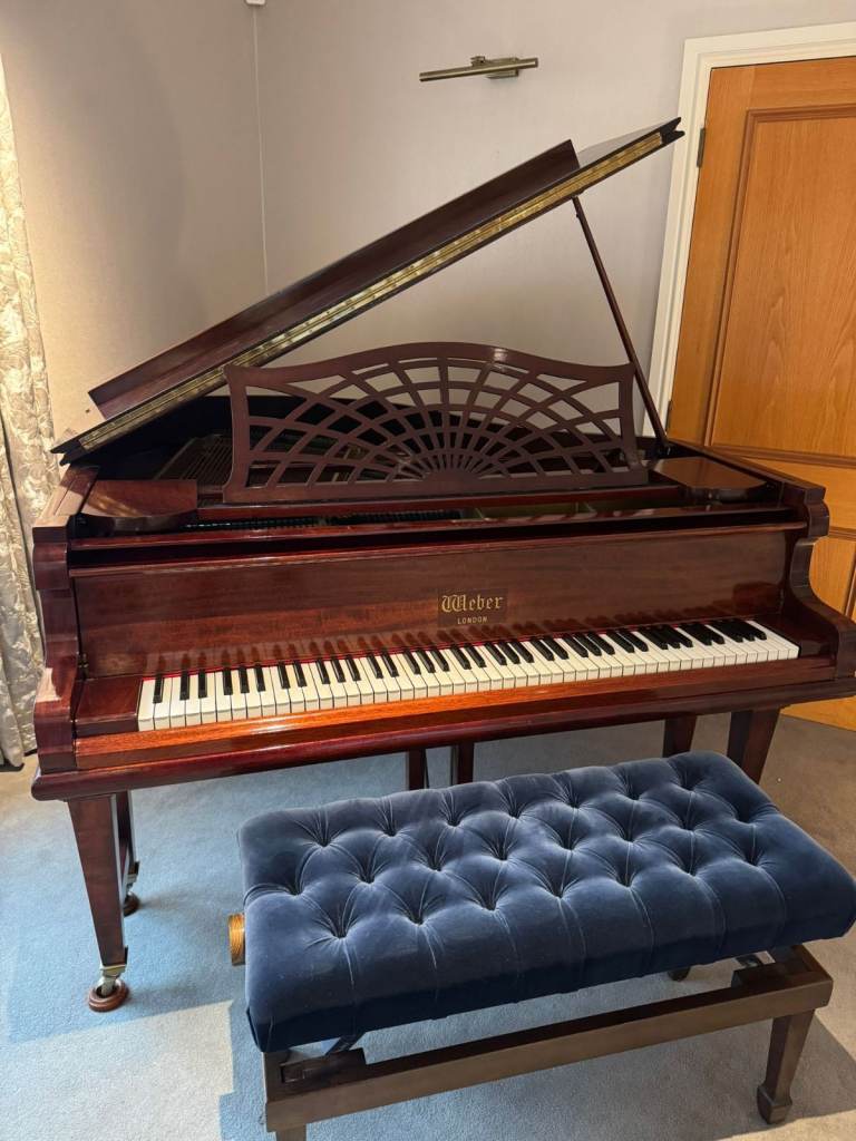 Weber Baby Grand Piano Walnut Mahogany Gloss EXCELLENT condition - USED