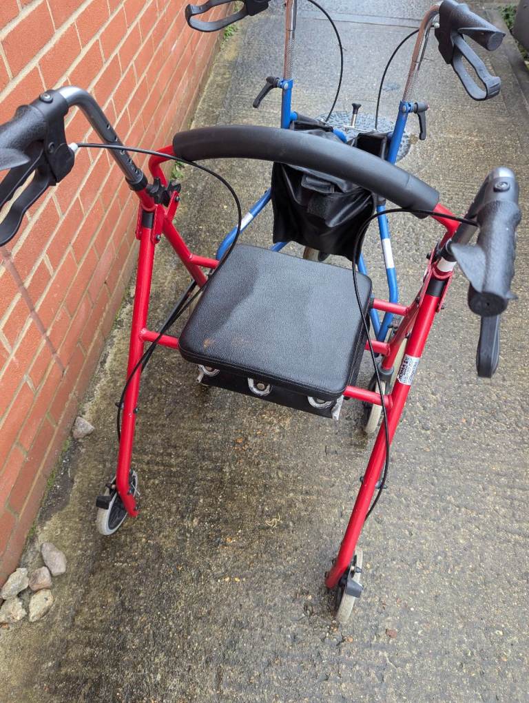 4-wheel aluminium rollator walker, mobility aid