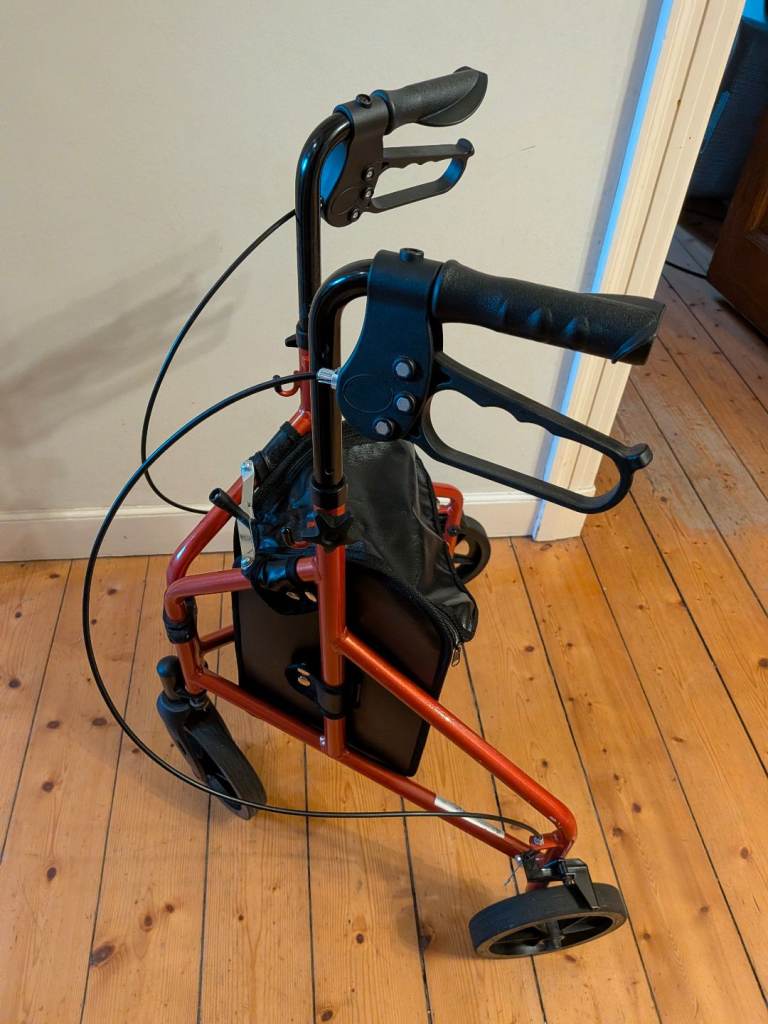 NRS Aluminium Rollator Orange in Very Good Condition