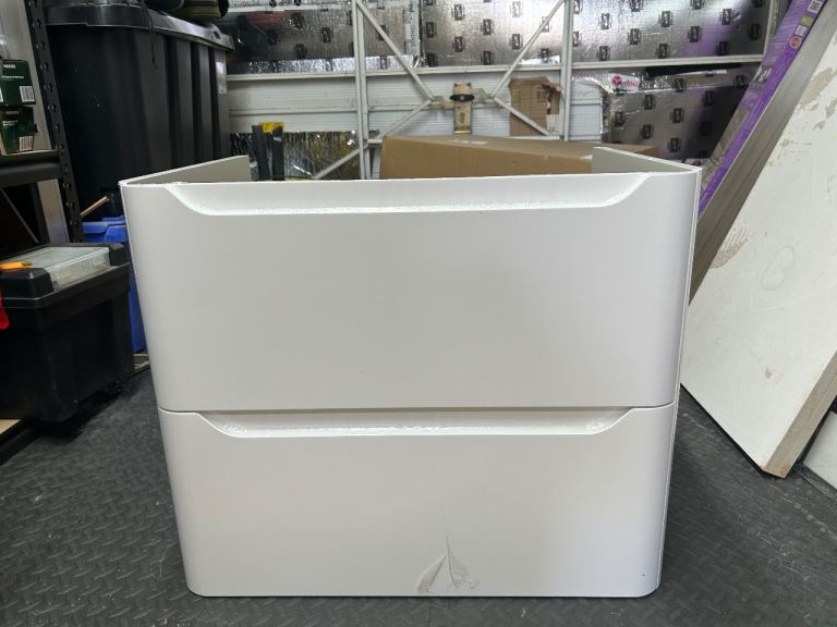 Wall Hung vanity unit Gloss white 