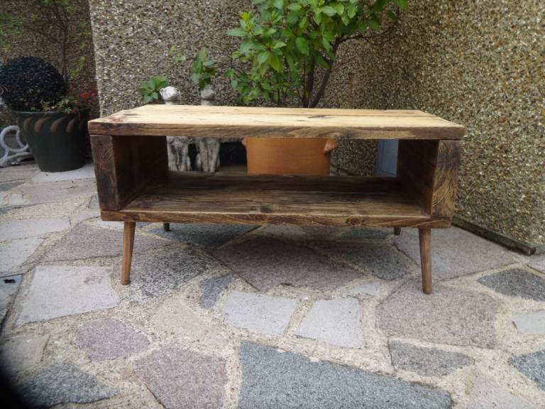 COFFEE TABLE MADE FROM RECLAIMED SCAFFOLD BOARDS ~ LARGE ~ 