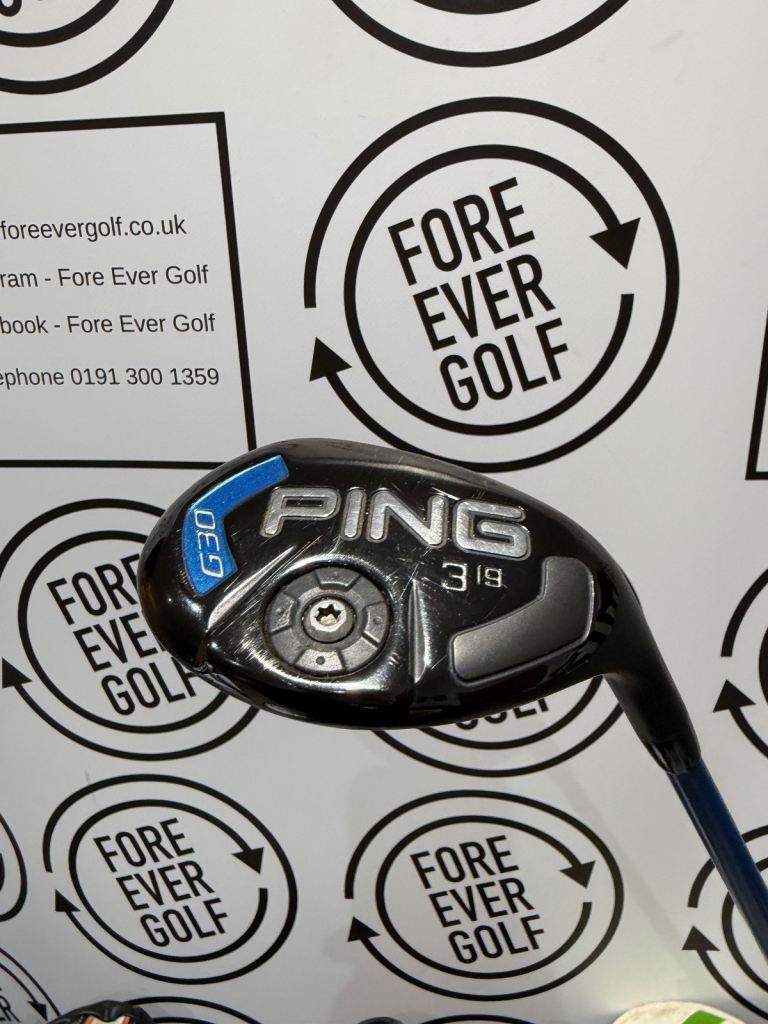 PING G30 3 HYBRID / 19 Degree / RH / Stiff Flex / GOOD USED