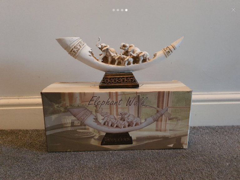 Elephant Walk Horn Ornament