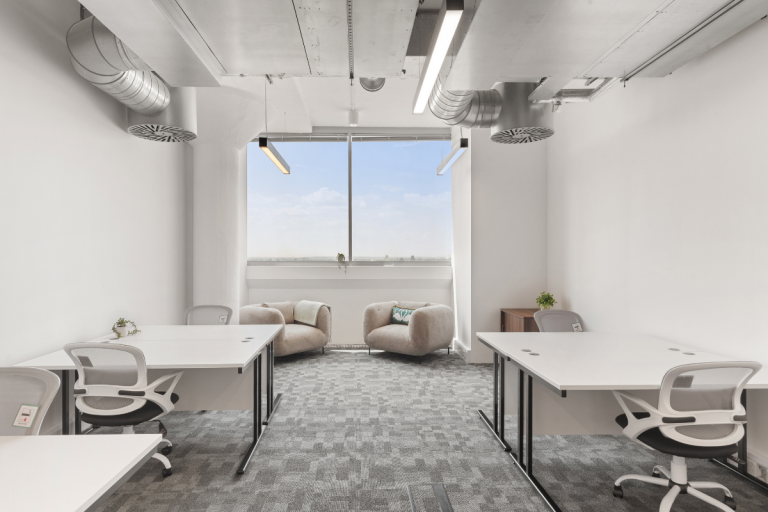 10 Desks Serviced Office | Flexible Terms, Gym, Café & Parking | West London