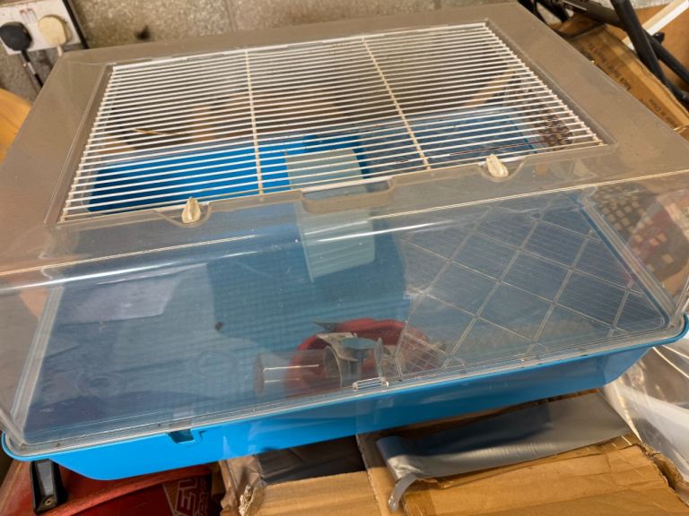 Hamster cage with accessories 