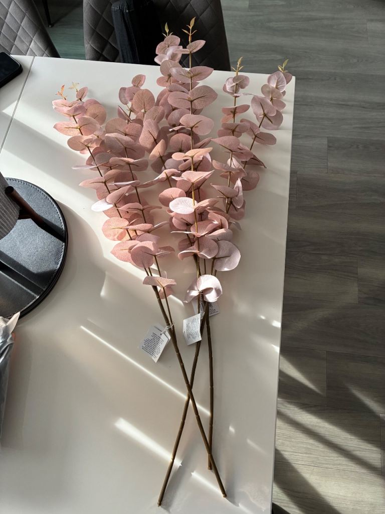 Artificial pink eucalyptus 