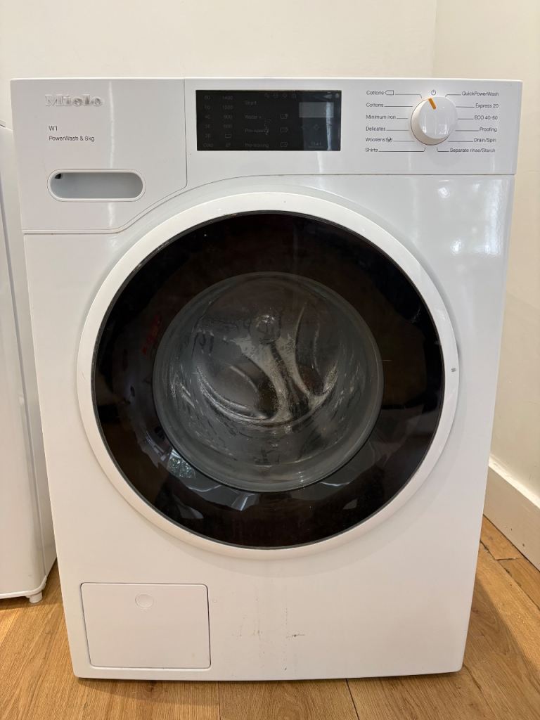 MIELE WWA120 WCS 8 kg 1400 Spin Washing Machine - Lotus White