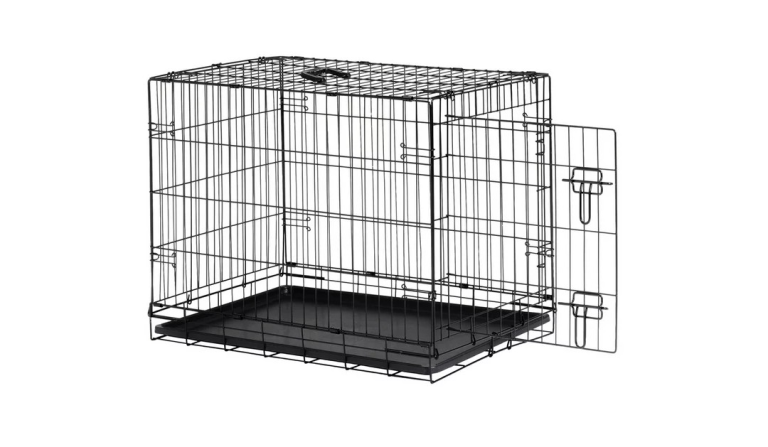 Large black metal animal cage  3ft by 3ft