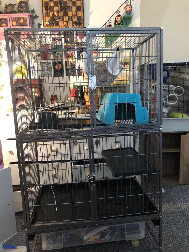 Small animal cage and accessories 