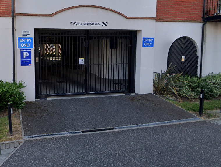 Gated & Covered Parking Space in Woolwich for rent. CCTV, Gated, Key FOB entry