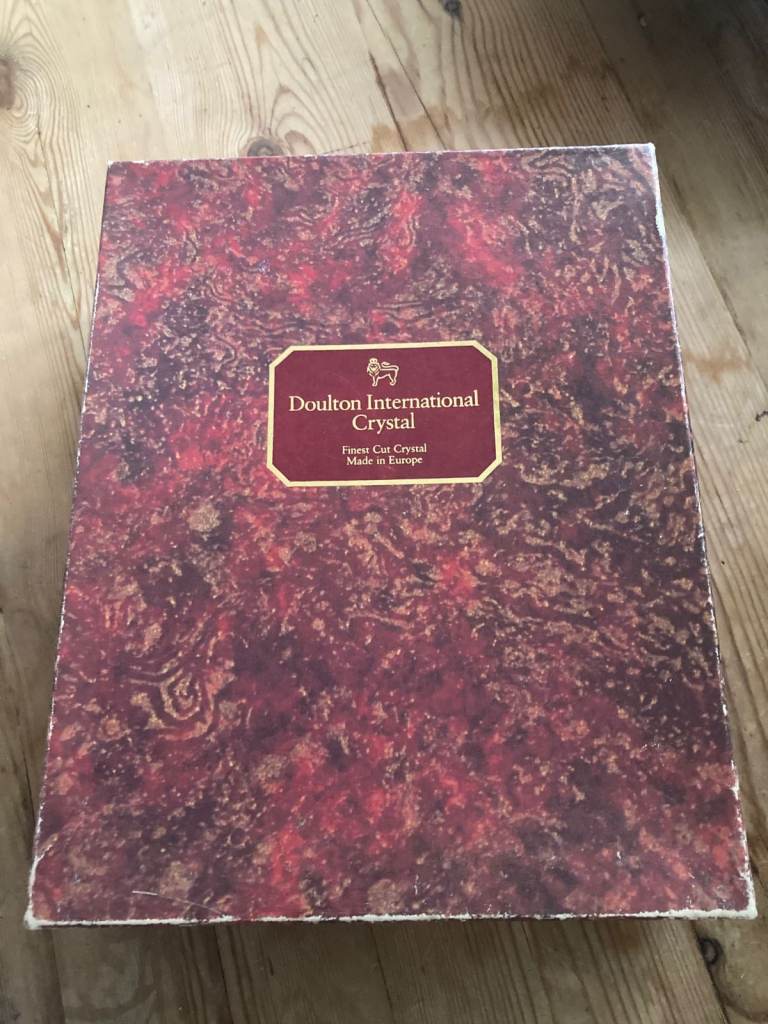 2 Royal Doulton champagne flute glasses