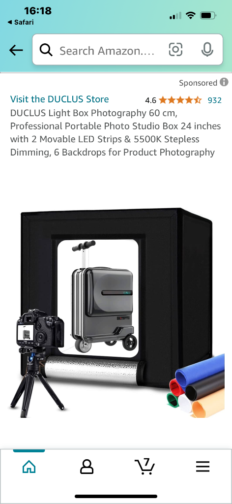Photography lighting box 