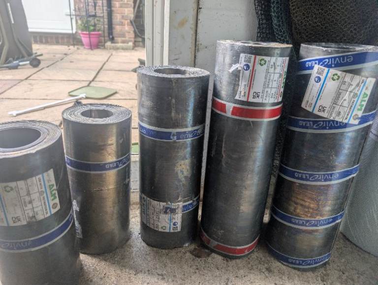 Lead flashings 5 6m rolls 450mm code 5 450mm c4 390mmc4 300mm c4 x 2