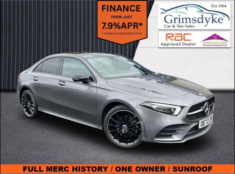 2022 Mercedes-Benz A-Class 1.3 A250e 15.6kWh AMG Line Night Edition (Premium Plus) Saloon 4dr Pet...
