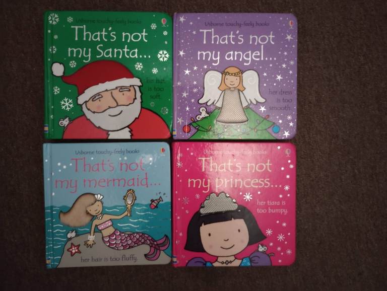 Bundle of 4 "That's Not My... (Santa, Angel, Mermaid, Princess)" Baby Books in very good condition